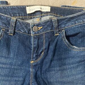 Fashion Bug High Rise Dark Blue Jeans